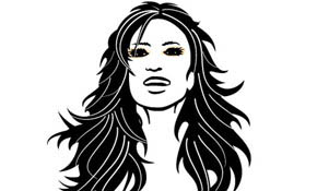 Smiling Girl Vector Image